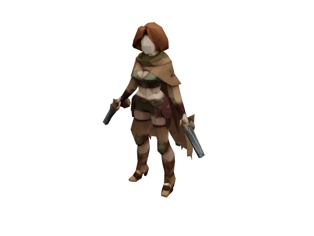 Adventurer Woman With Guns — Fantasy