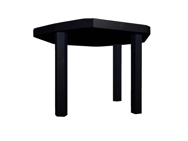 Black Square Table — Furniture