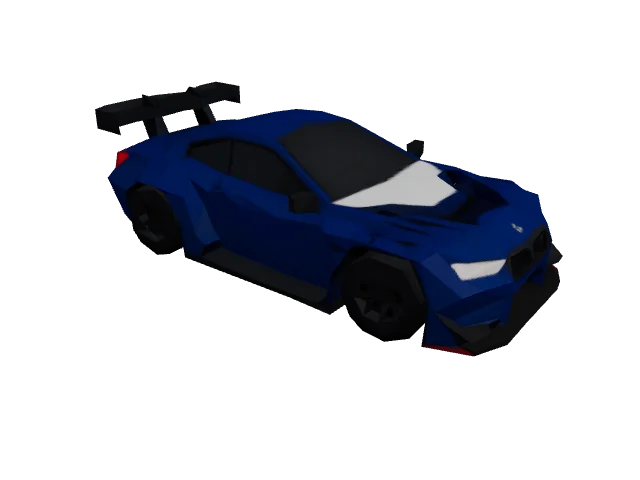 Blue Racing Car