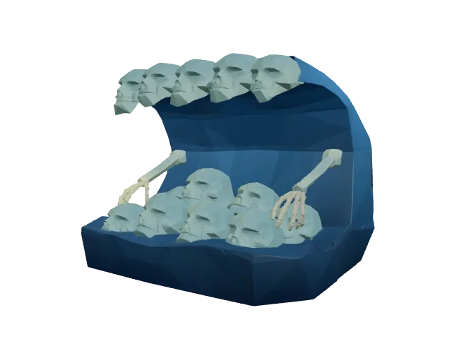 Blue Skull Chest