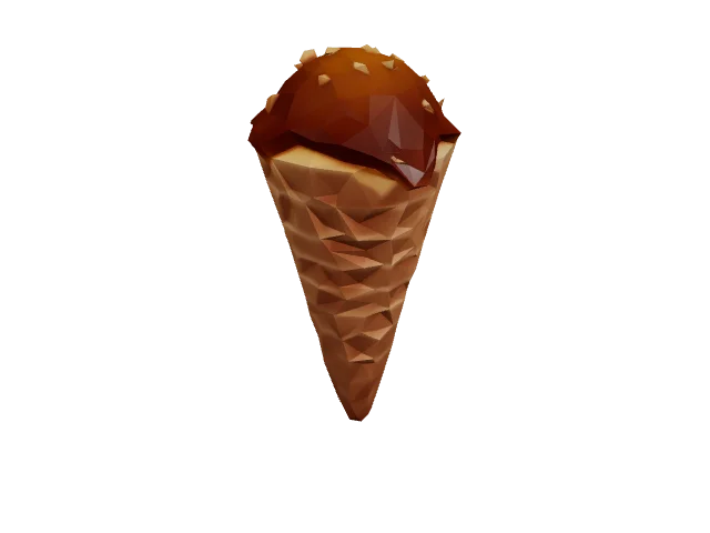 Caramel Ice Cream Cone — Food