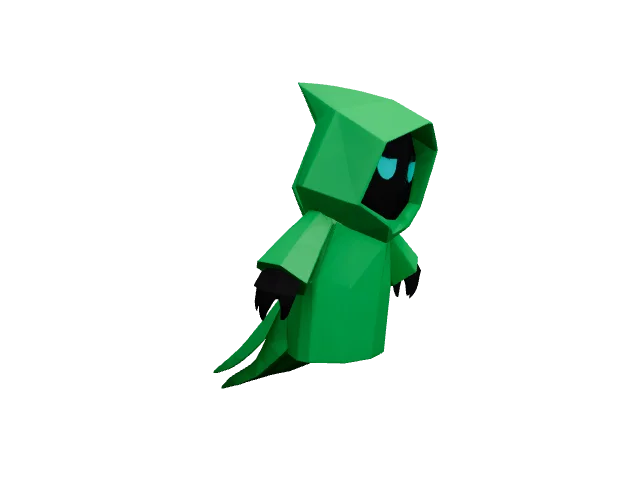 Green Hooded Figure