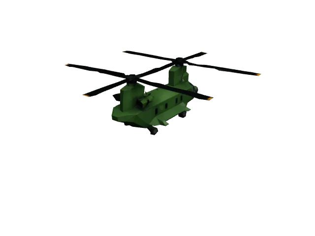 Green Military Helicopter