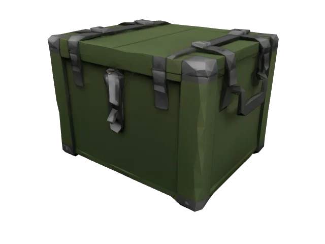 Green Storage Crate — Props