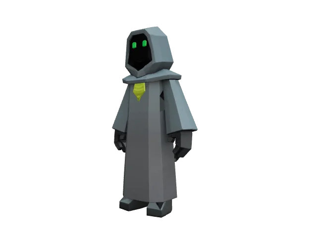 Grey Hooded Figure