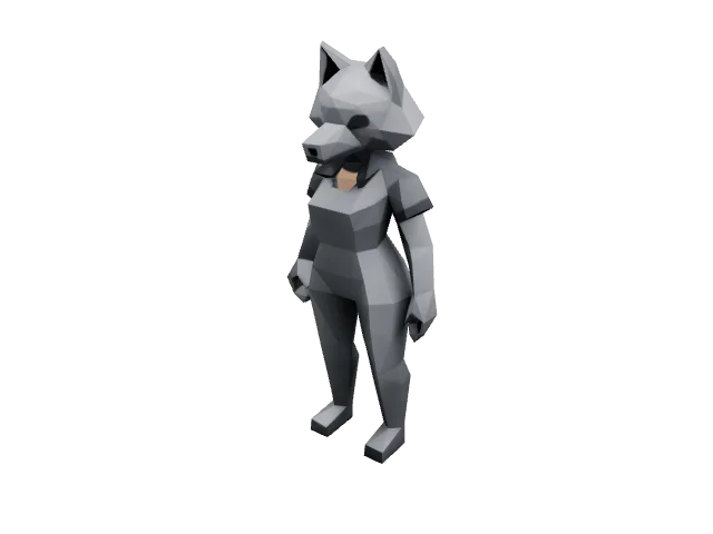 Grey Wolf Character — Fantasy