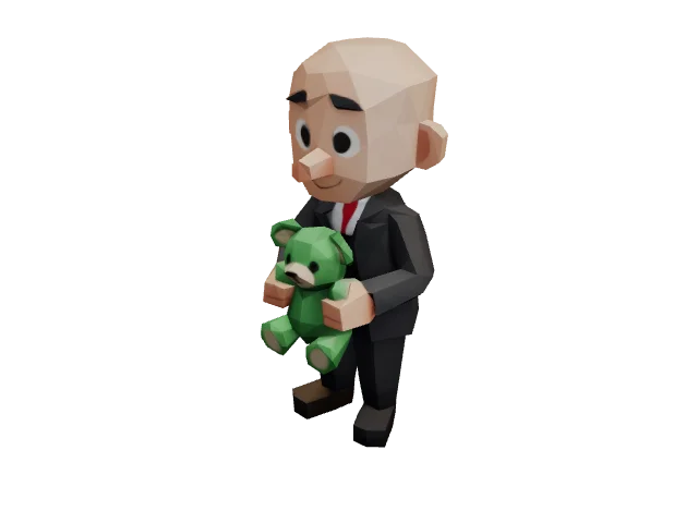Man Holding Teddy Bear