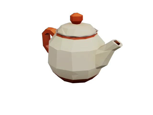 Orange Teapot