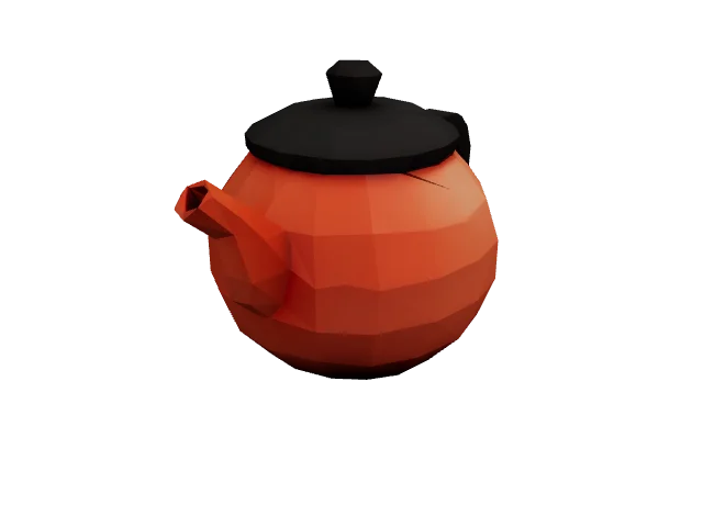 Orange Teapot