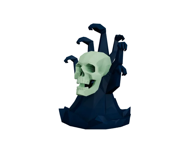 Pale Skull on Dark Base