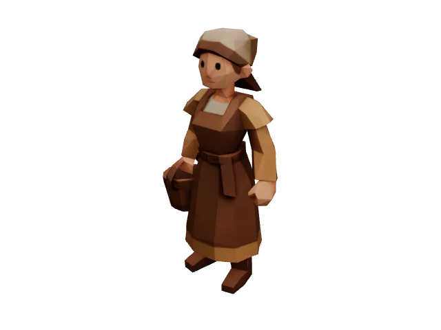 Peasant Woman With Bucket — Fantasy