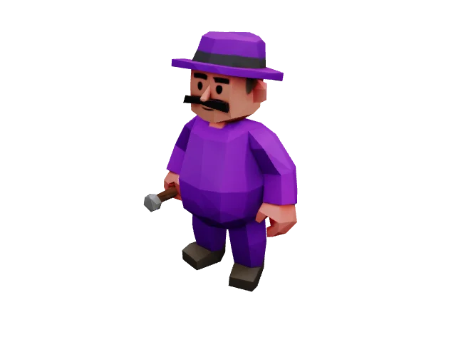Purple Miner Man — Fantasy