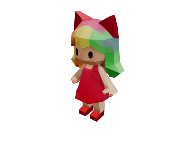 Rainbow Cat Girl