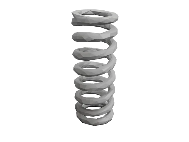 Silver Metal Spring — 3D model · Props | Low-Poly