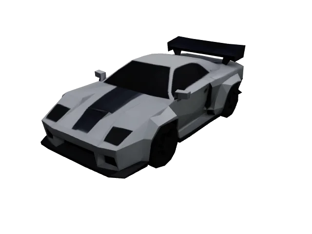Silver Sports Car