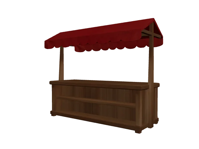 Wooden Market Stall